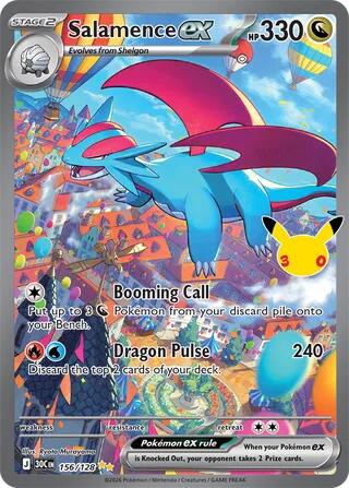 Salamence ex - 156/128 — ME: 30th Celebration