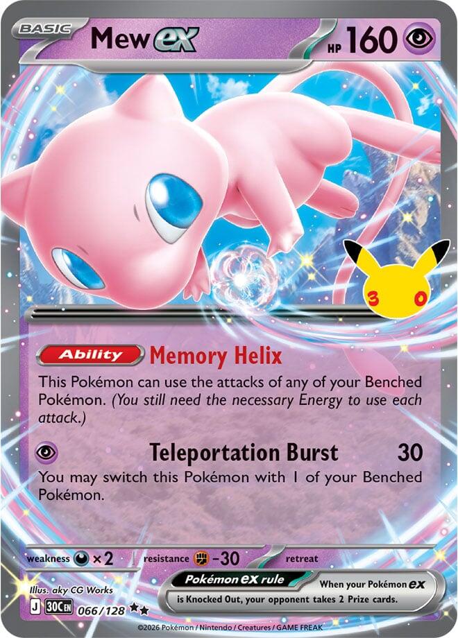 Mew ex - 066/128 — ME: 30th Celebration