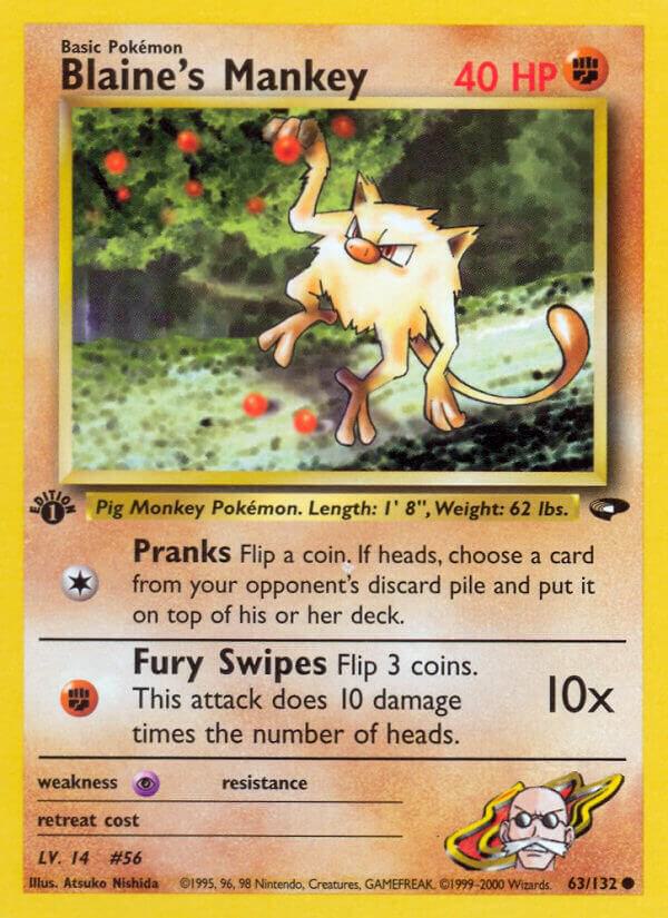 Blaine's Mankey — Gym Challenge