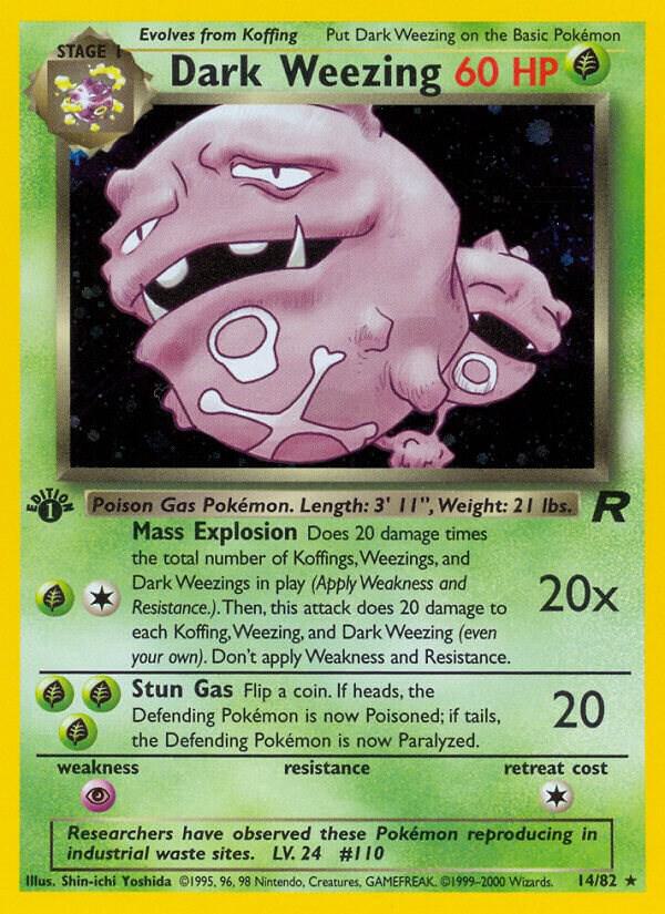 Dark Weezing (14) — Team Rocket