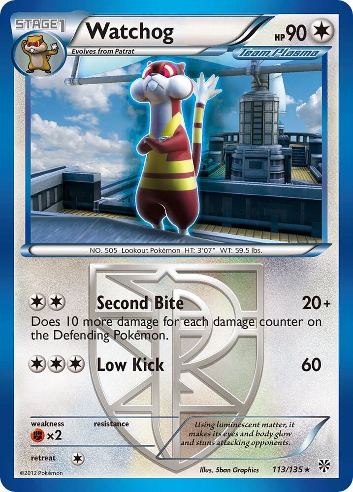Watchog (Team Plasma) (113) — Plasma Storm