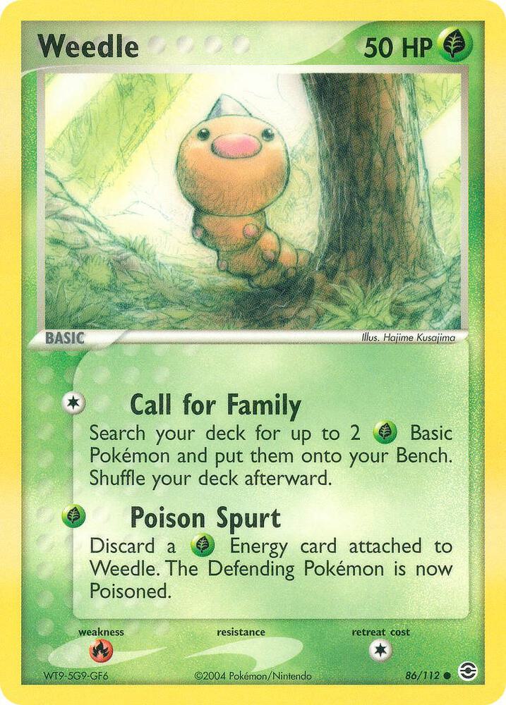 Weedle — EX FireRed &amp; LeafGreen