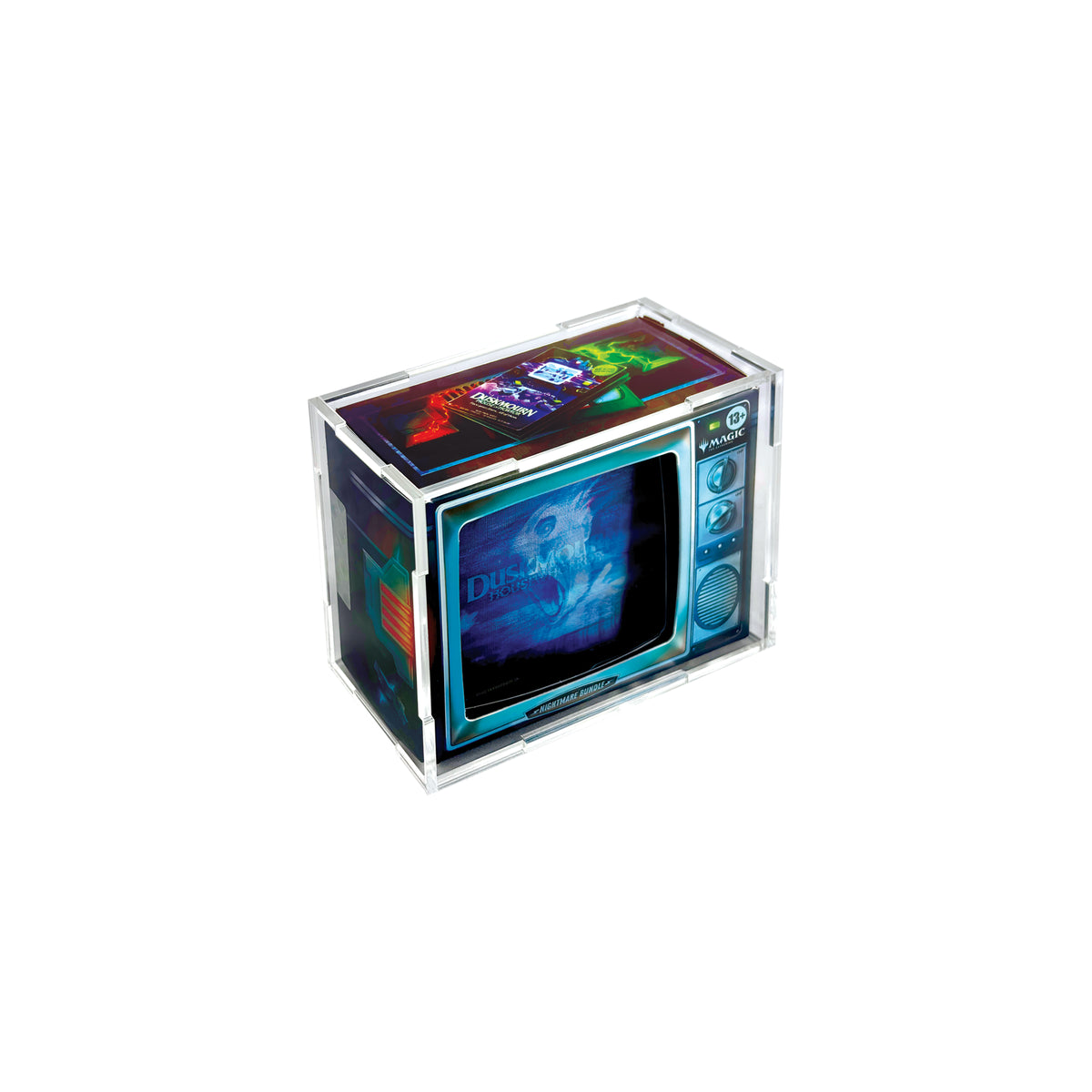 Acrylic Display Case for MTG Duskmourn Nightmare Bundle