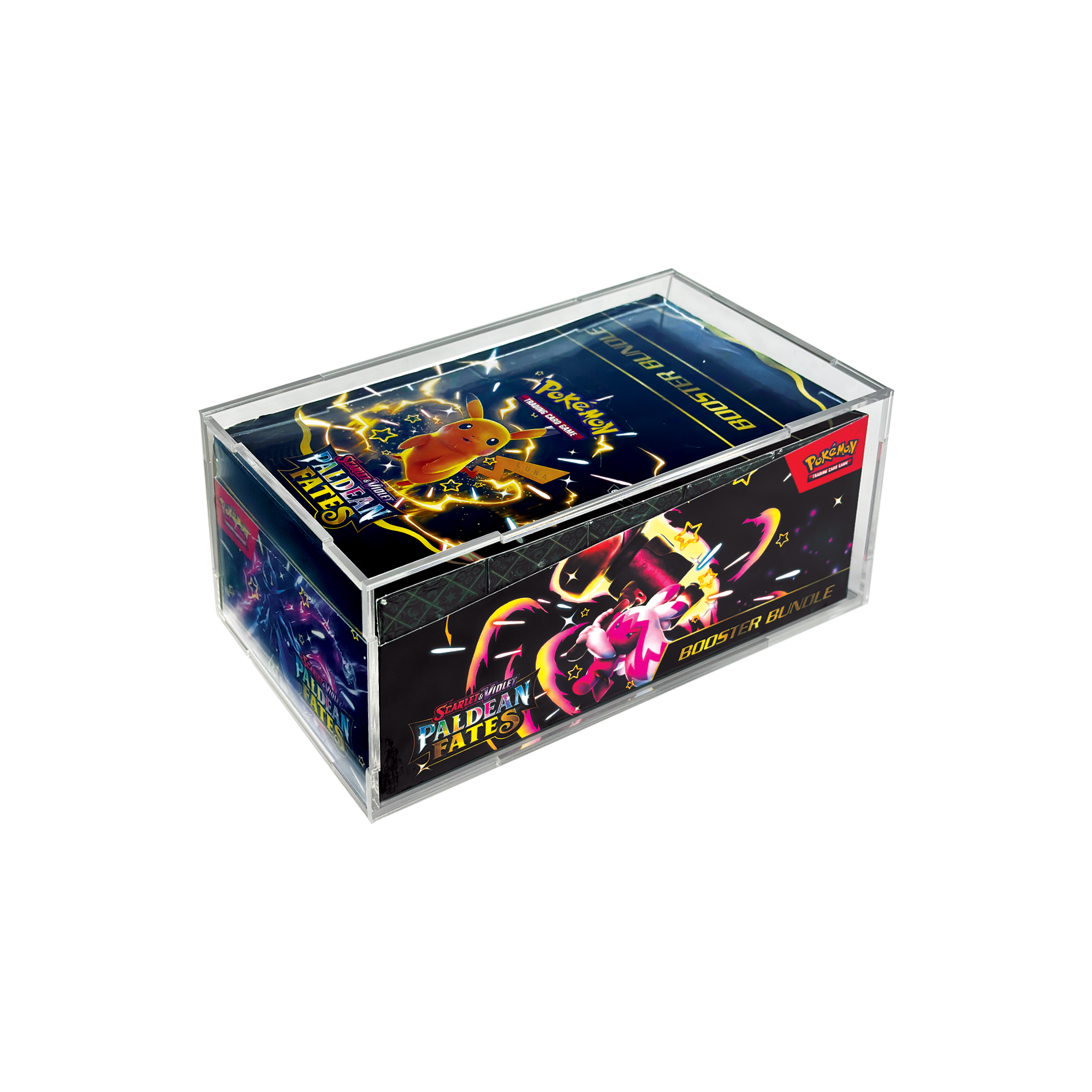 Press Fit Acrylic Display Case for Pokemon Booster Bundle (Retail Case)