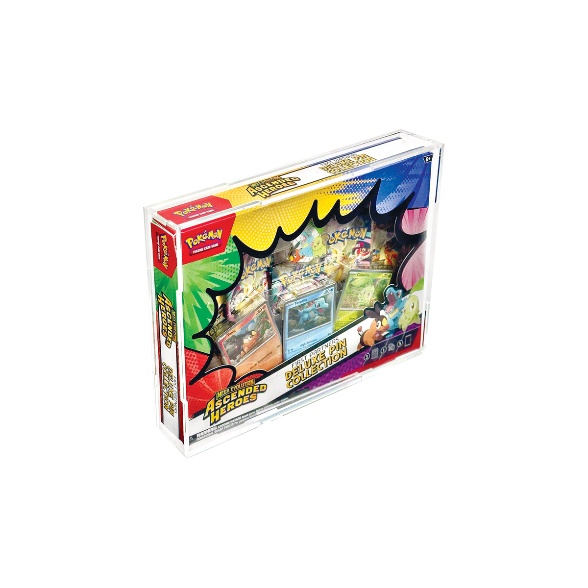 Acrylic Display Case for Pokemon Ascended Heroes Pin Collection