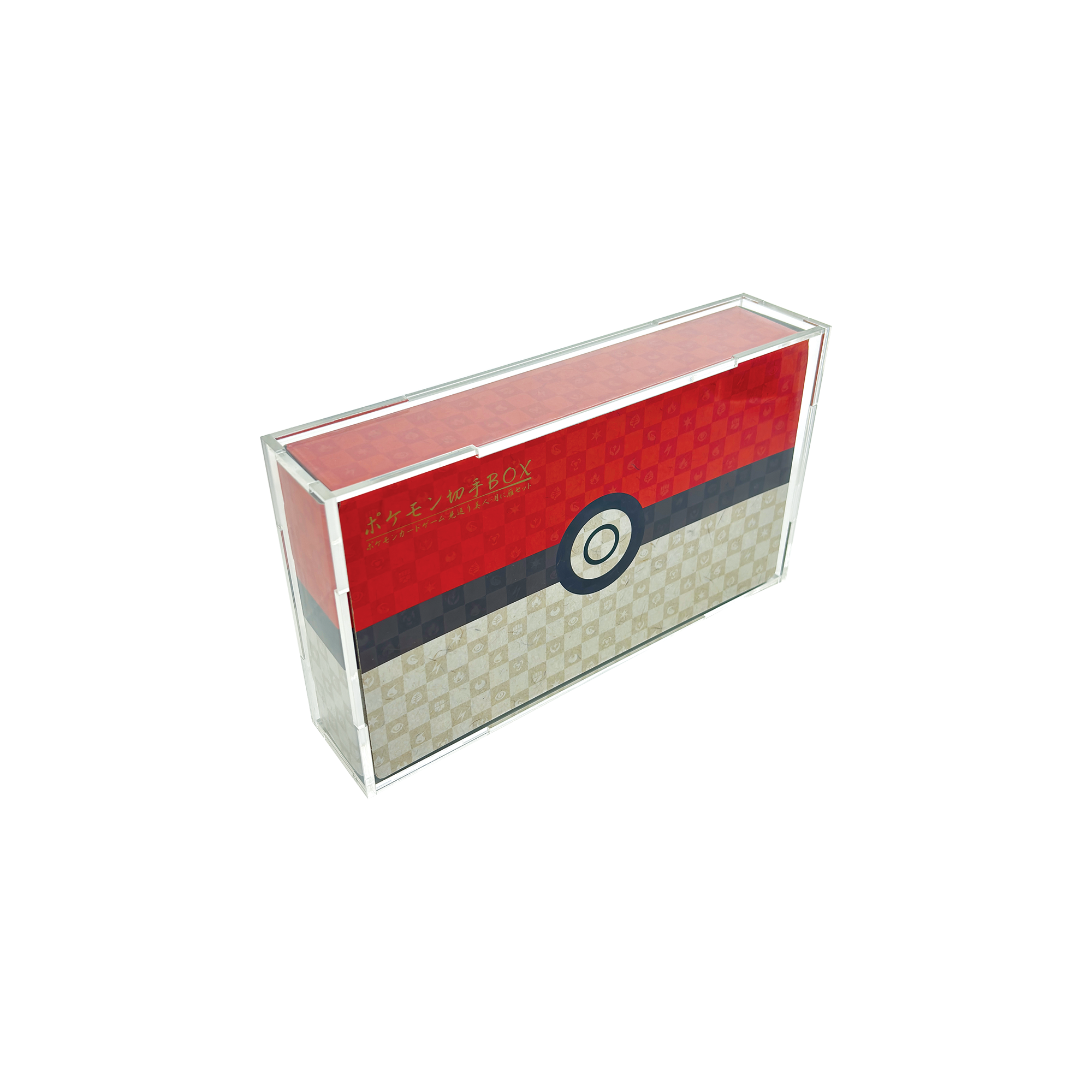 Press Fit Acrylic Display Case for Pokemon Stamp Collection Box