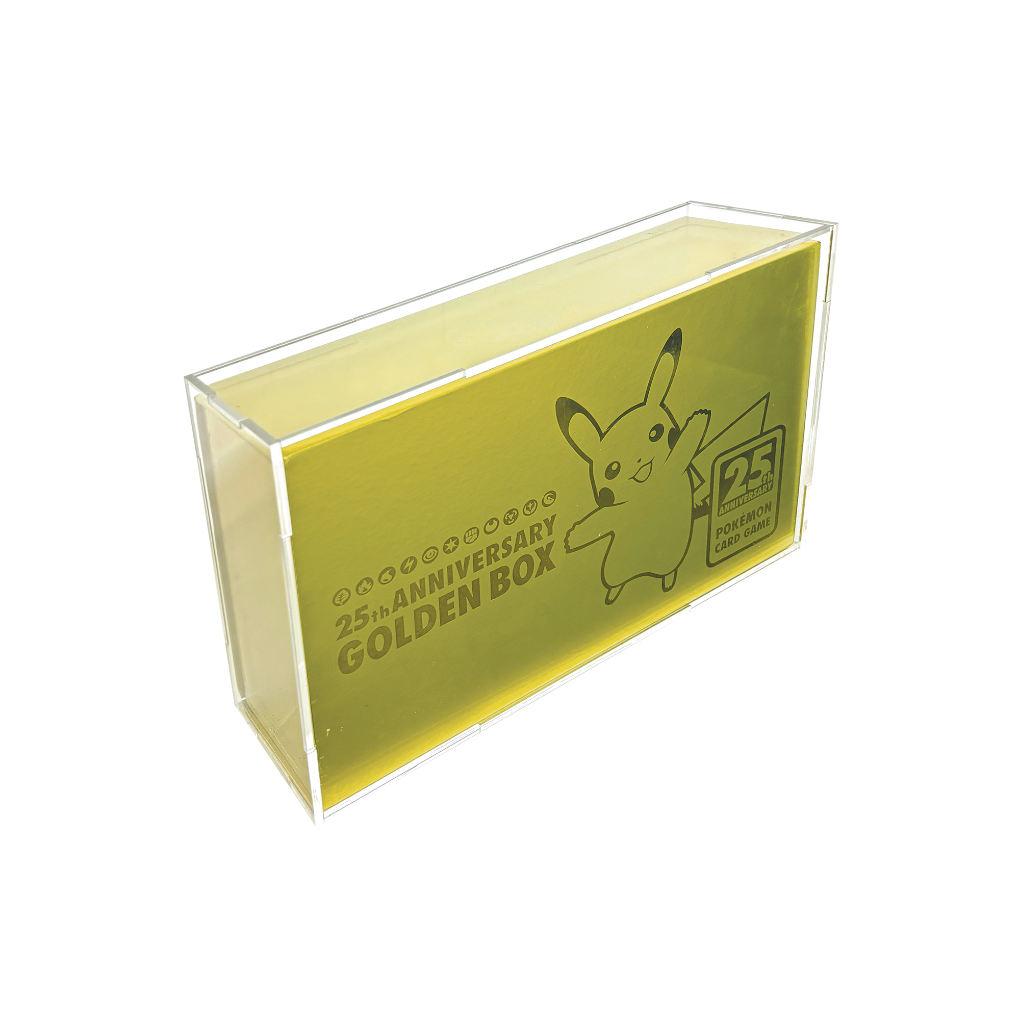 Press Fit Acrylic Display Case for Pokemon TCG 25th Anniversary Golden Box
