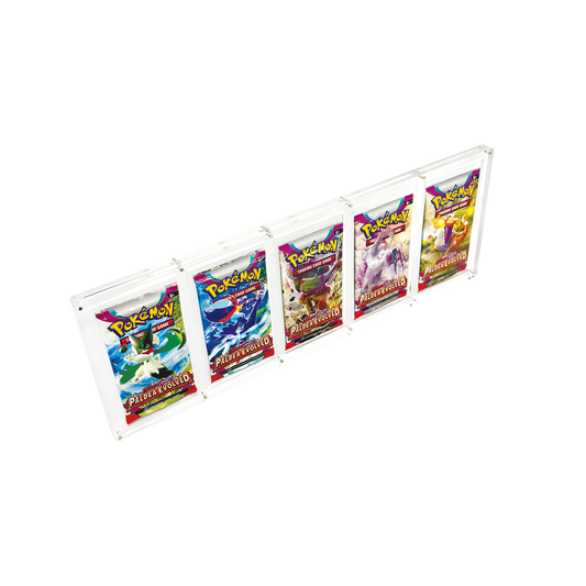 Magnetic Acrylic Display Case for TCG Booster Packs (5 Slots)