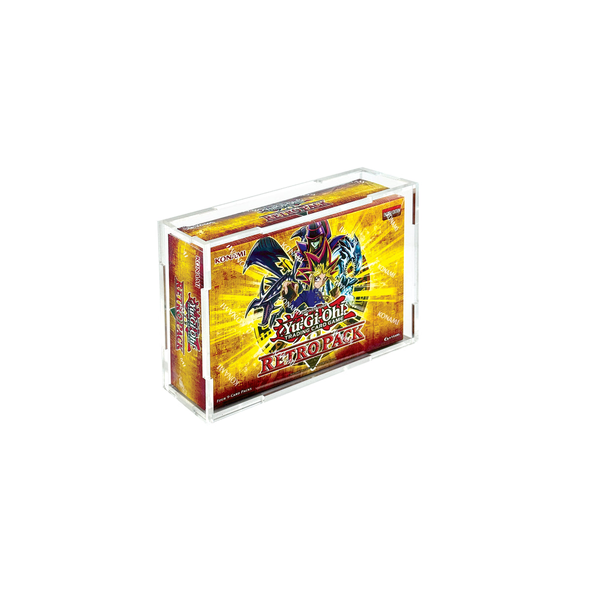 Acrylic Display Case for Yu-Gi-Oh! Mini Booster Box (9 Card Packs)