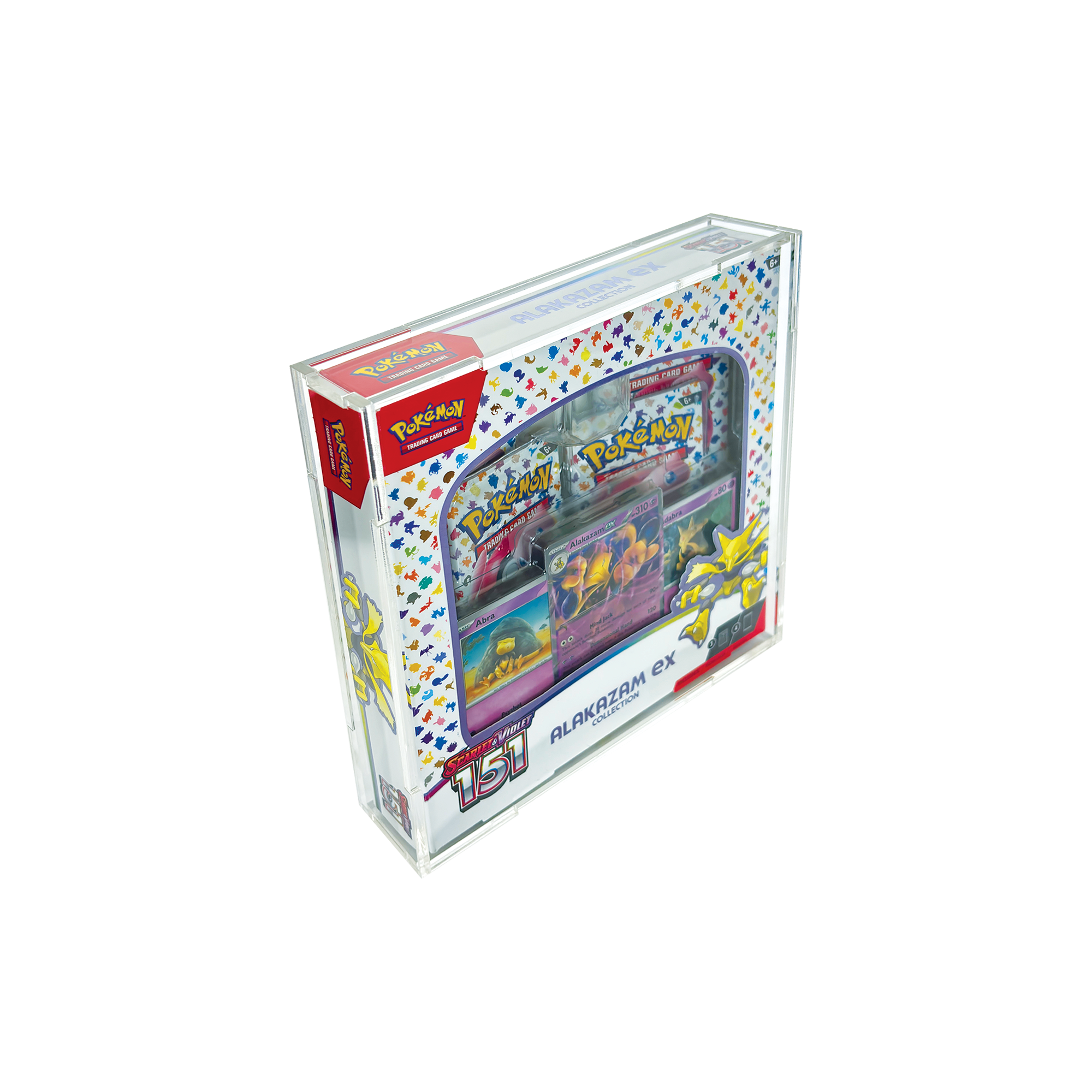 Press Fit Acrylic Display Case for Pokemon 151 Alakazam EX Collection