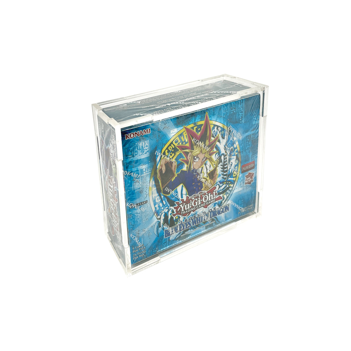 Acrylic Display Case for Yu-Gi-Oh! TCG Booster Box 24 Pack (5-9 Card Packs)