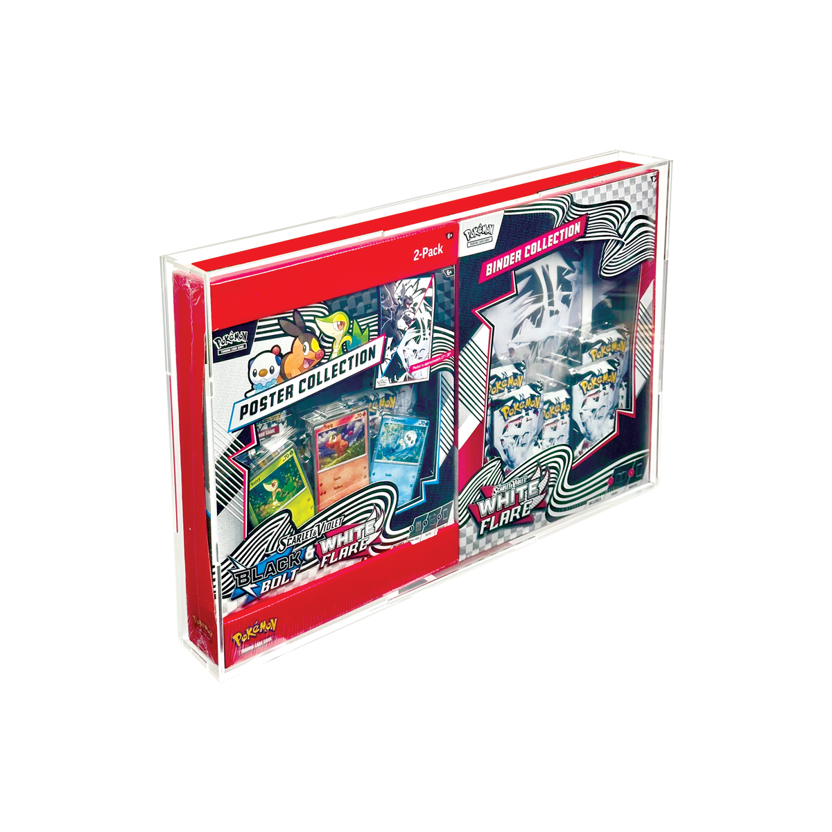 Acrylic Display Case for Black Bolt White Flare Sam's Club Poster/Binder Bundle