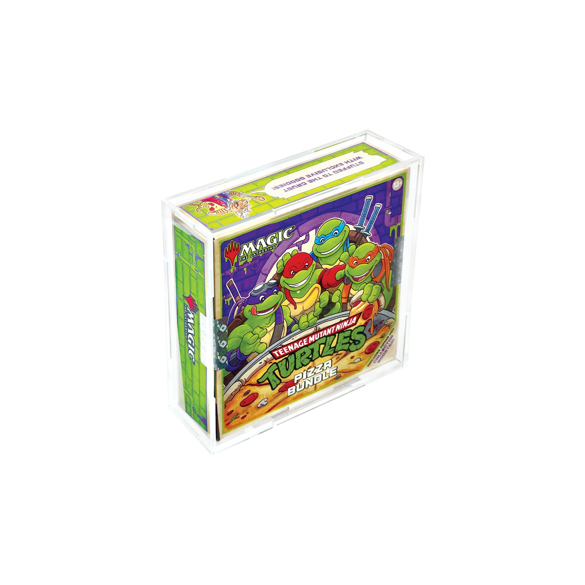 Acrylic Display Case for MTG Teenage Mutant Ninja Turtles Pizza Bundle