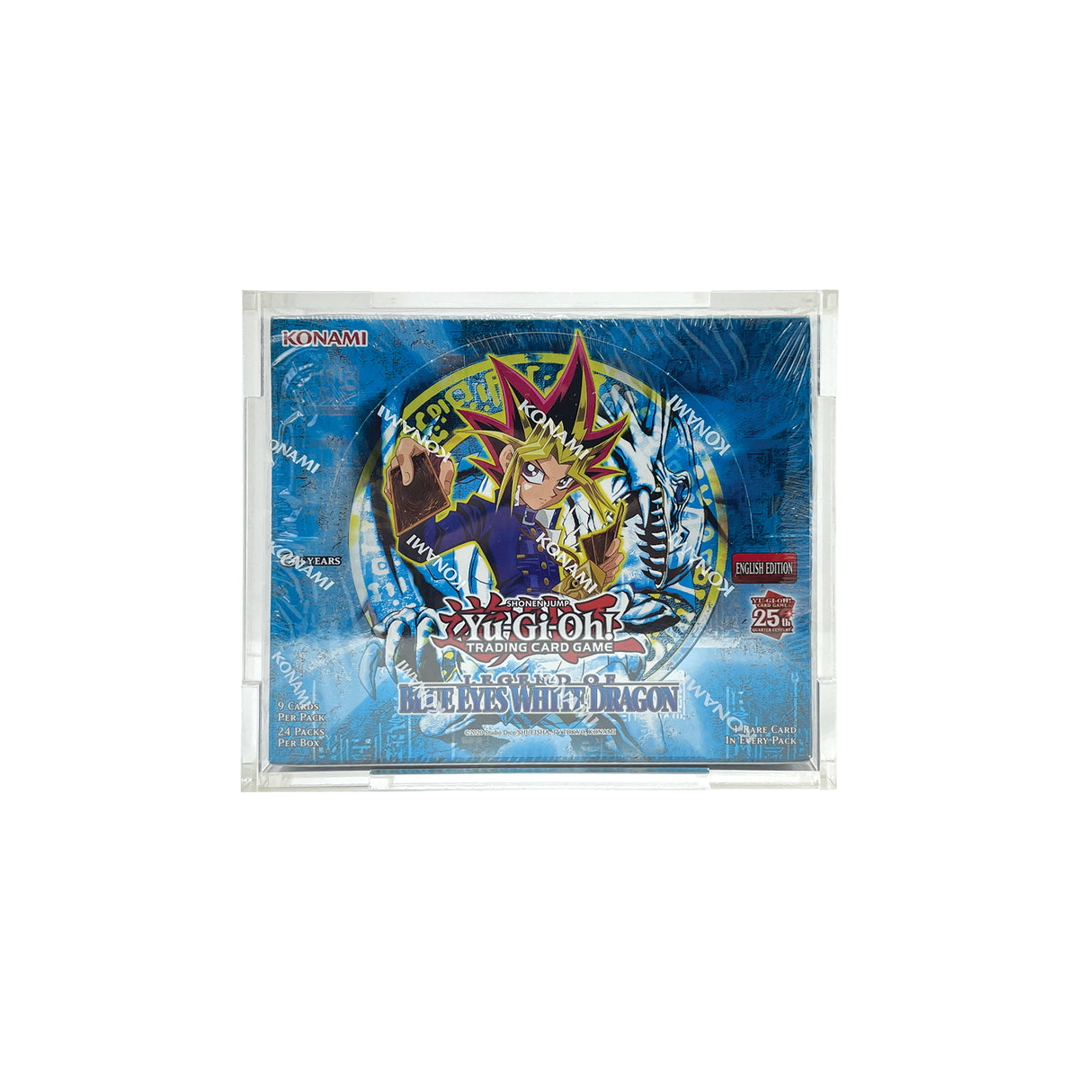 Acrylic Display Case for Yu-Gi-Oh! TCG Booster Box 24 Pack (5-9 Card Packs)