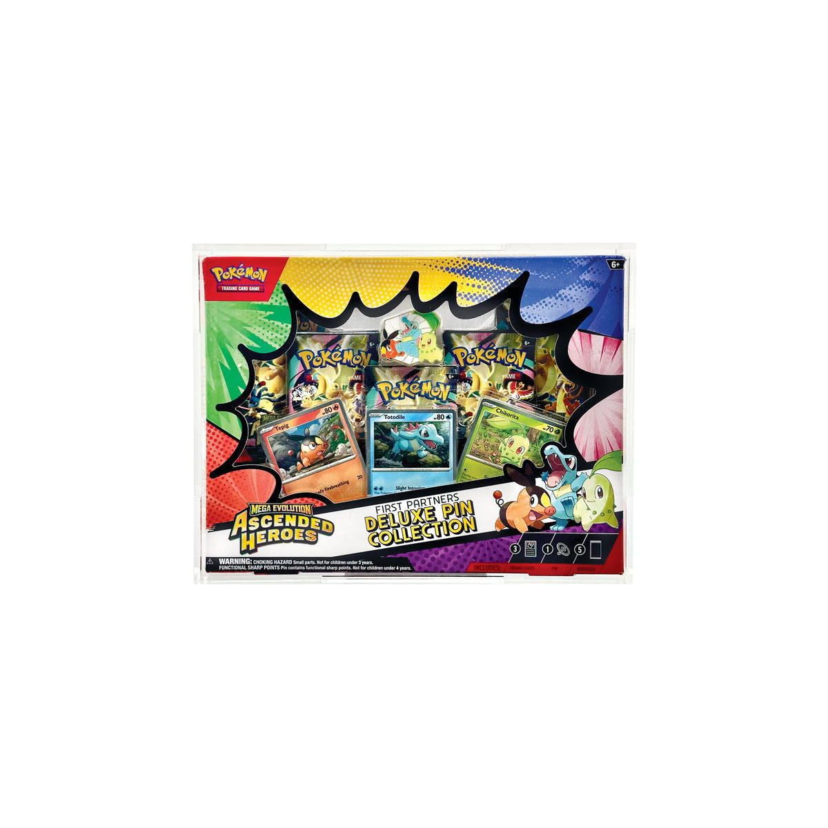 Acrylic Display Case for Pokemon Ascended Heroes Pin Collection