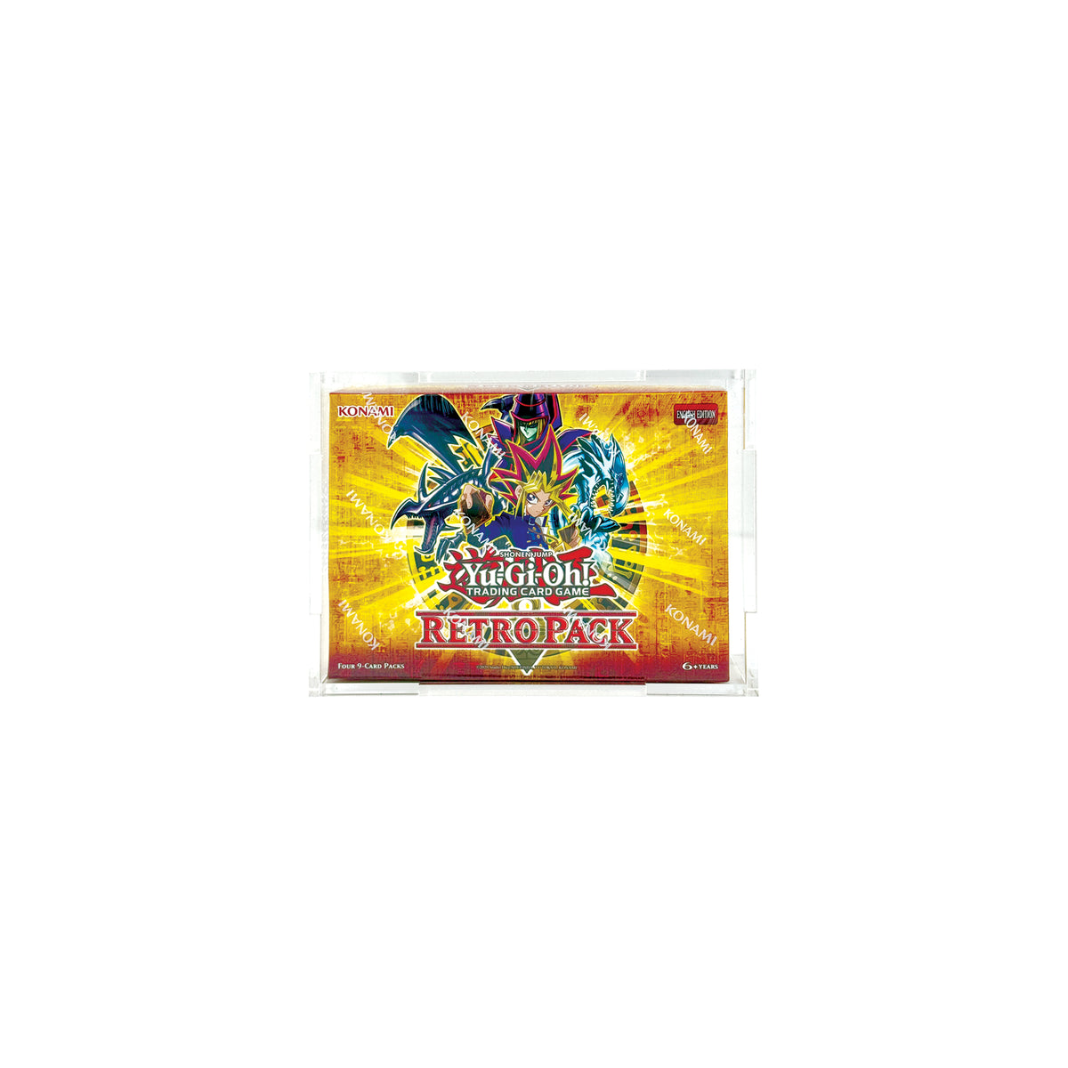 Acrylic Display Case for Yu-Gi-Oh! Mini Booster Box (9 Card Packs)