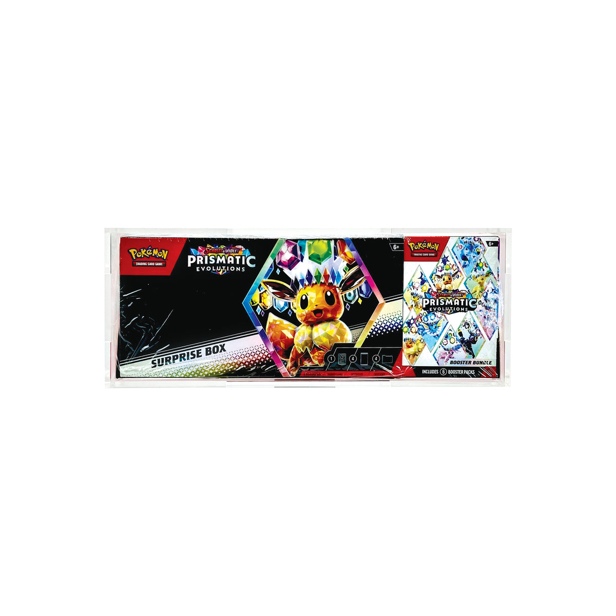 Acrylic Display Case for Sam's Club Prismatic Surprise Box and Booster Bundle