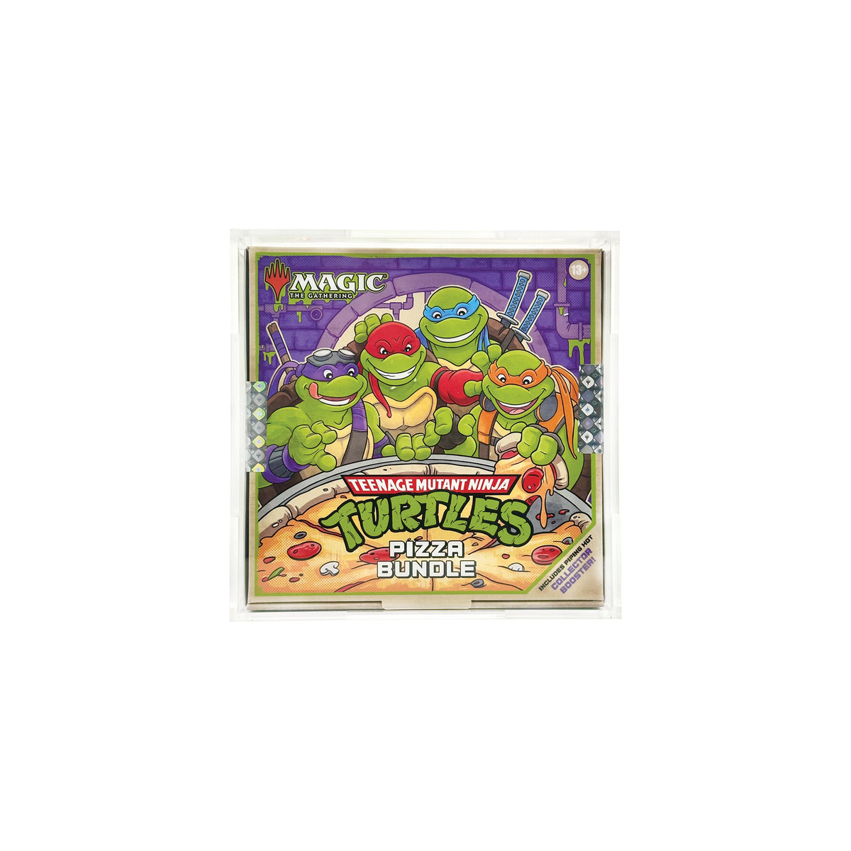 Acrylic Display Case for MTG Teenage Mutant Ninja Turtles Pizza Bundle