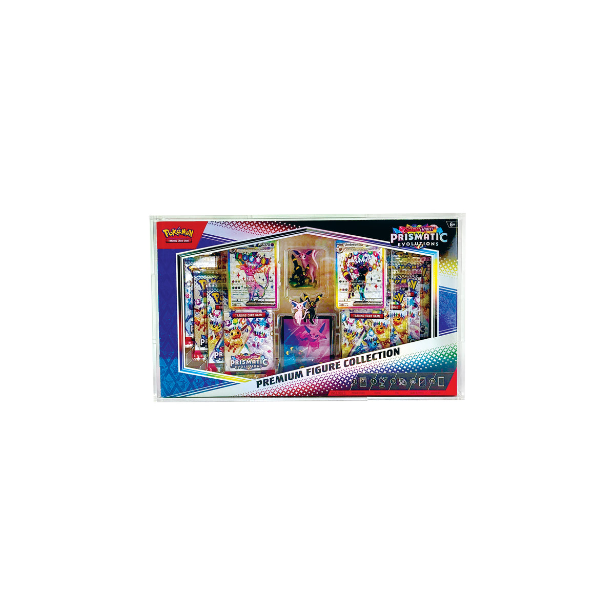 Acrylic Display Case for Pokemon Prismatic Premium Figure Collection