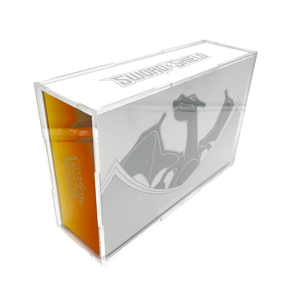 Press Fit Acrylic Display Case for Sword & Shield Charizard UPC