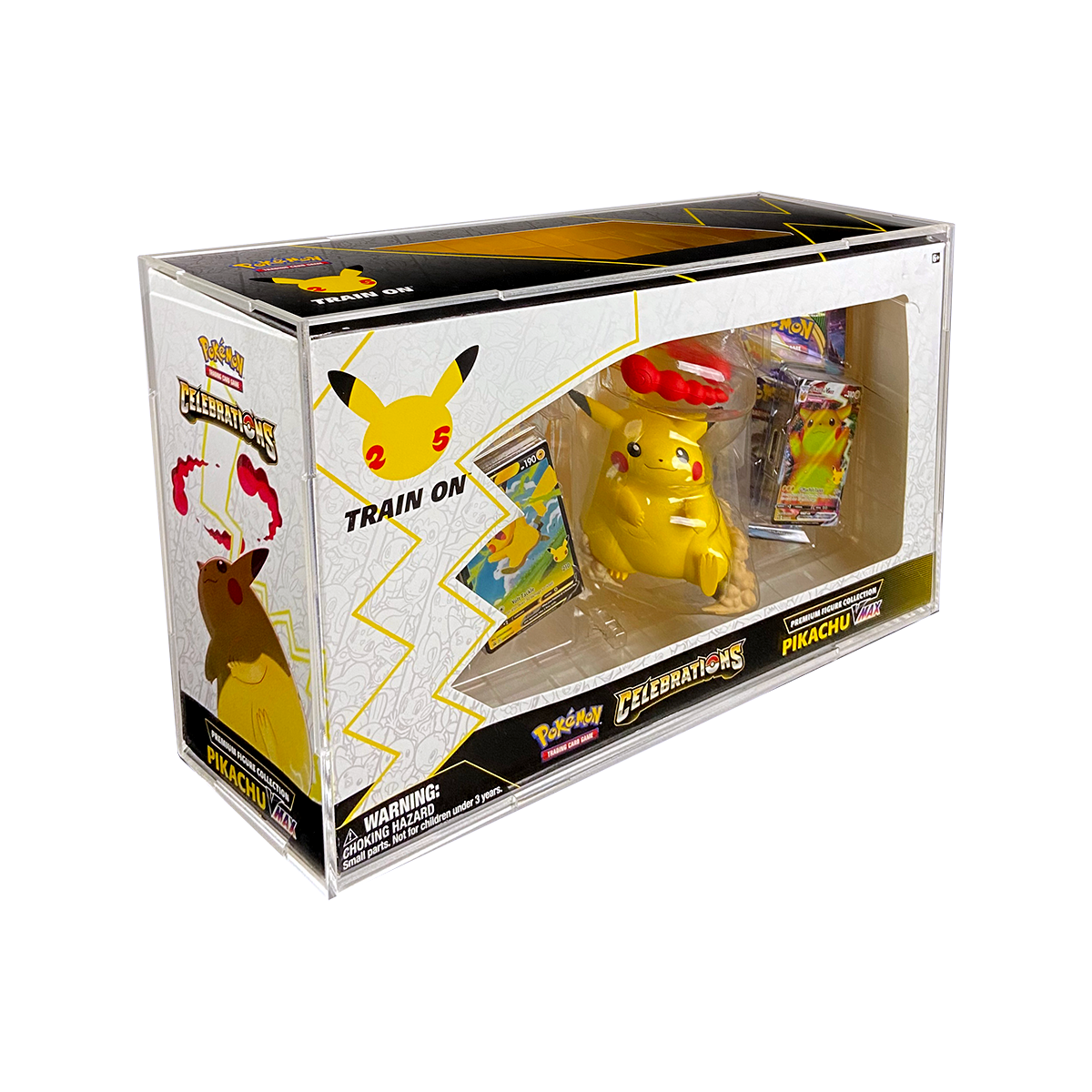 Press Fit Acrylic Display Case for Pikachu Premium Figure Collection