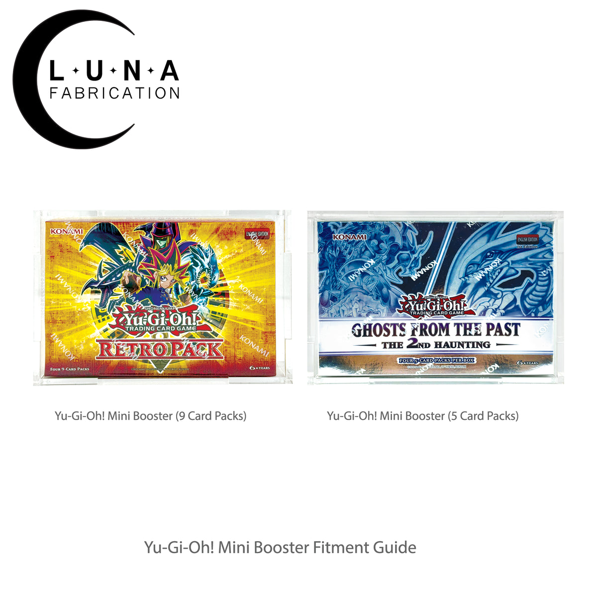Acrylic Display Case for Yu-Gi-Oh! Mini Booster Box (9 Card Packs)