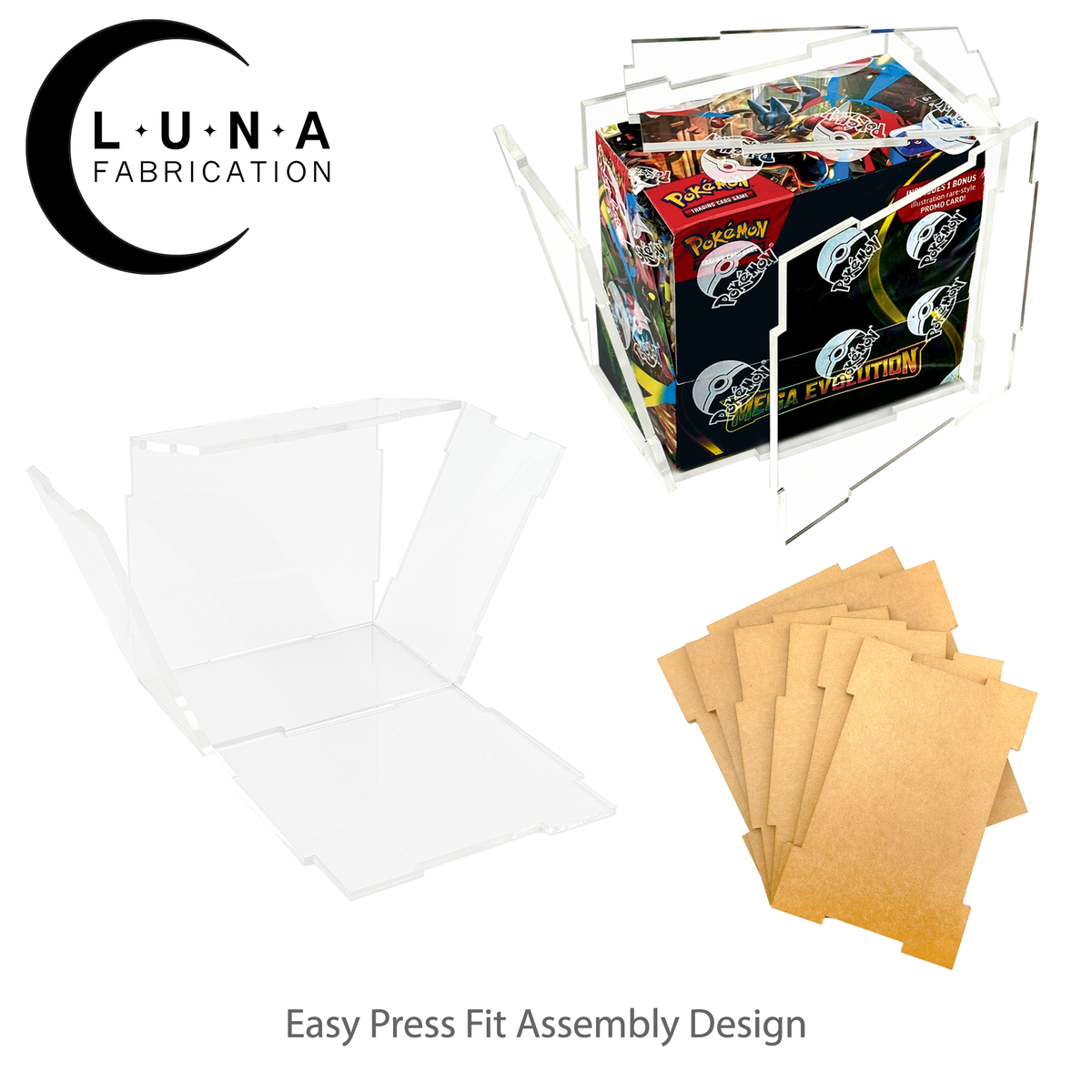 Acrylic Display Case for Sam's Club Prismatic Surprise Box and Booster Bundle
