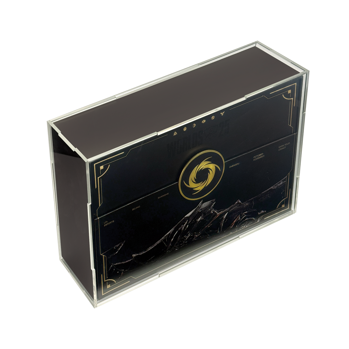 Acrylic Display Case for Riftbound Worlds Bundle 2025 Inner Box