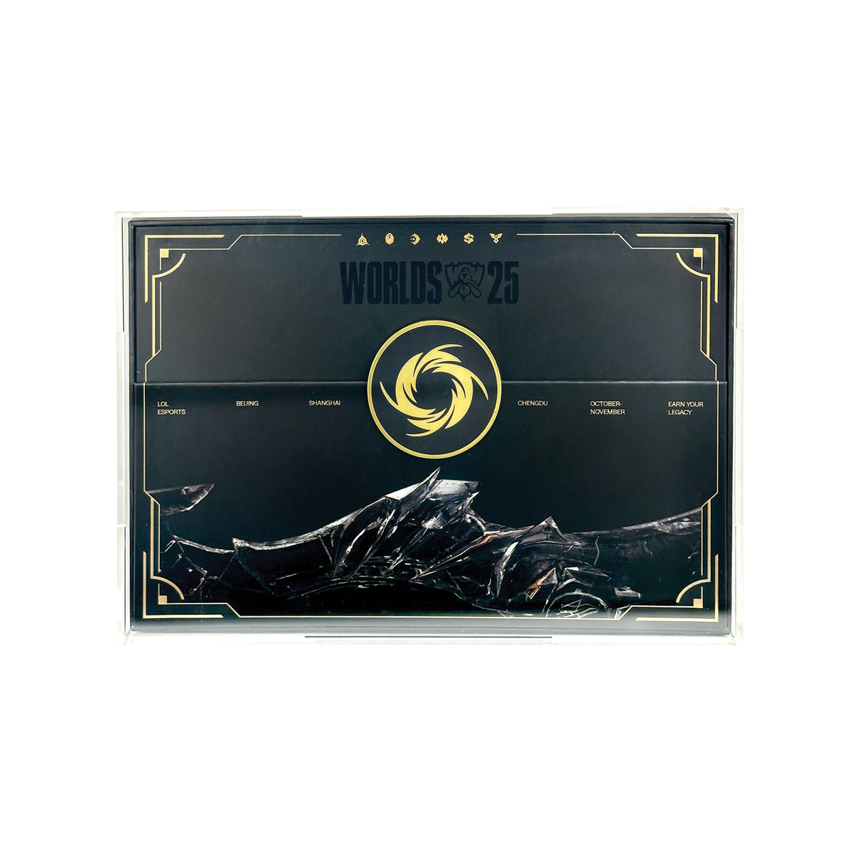 Acrylic Display Case for Riftbound Worlds Bundle 2025 Inner Box