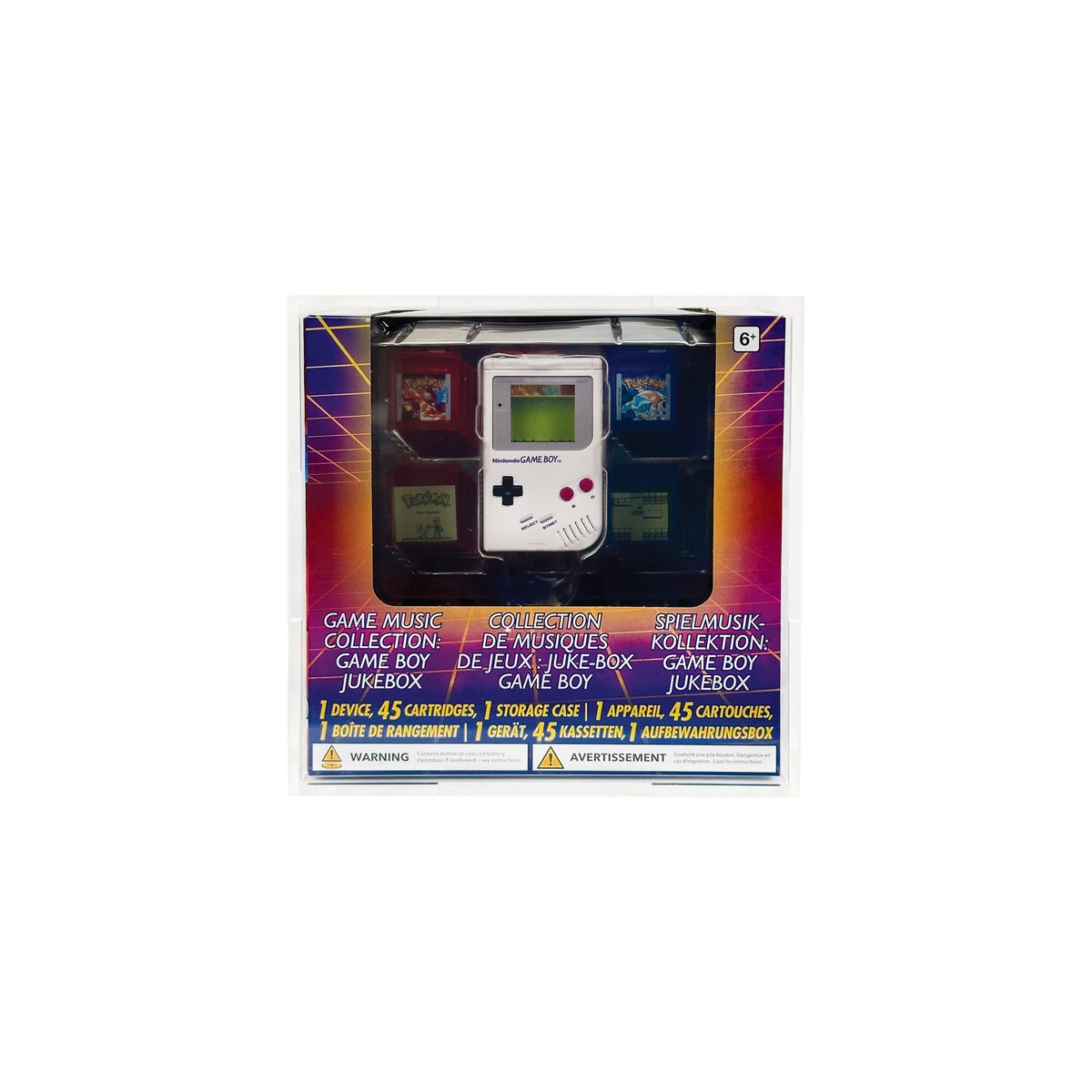 Acrylic Display Case for Pokemon Red &amp; Blue Game Music Collection: Gameboy Jukebox