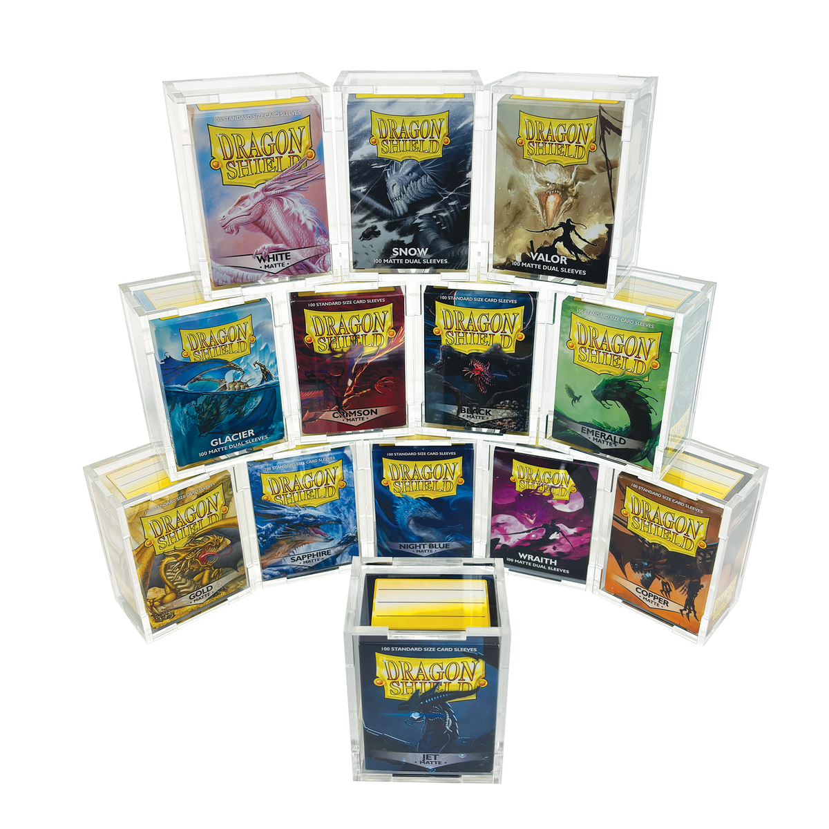 Acrylic Display Case for Dragon Shield Card Sleeve Boxes
