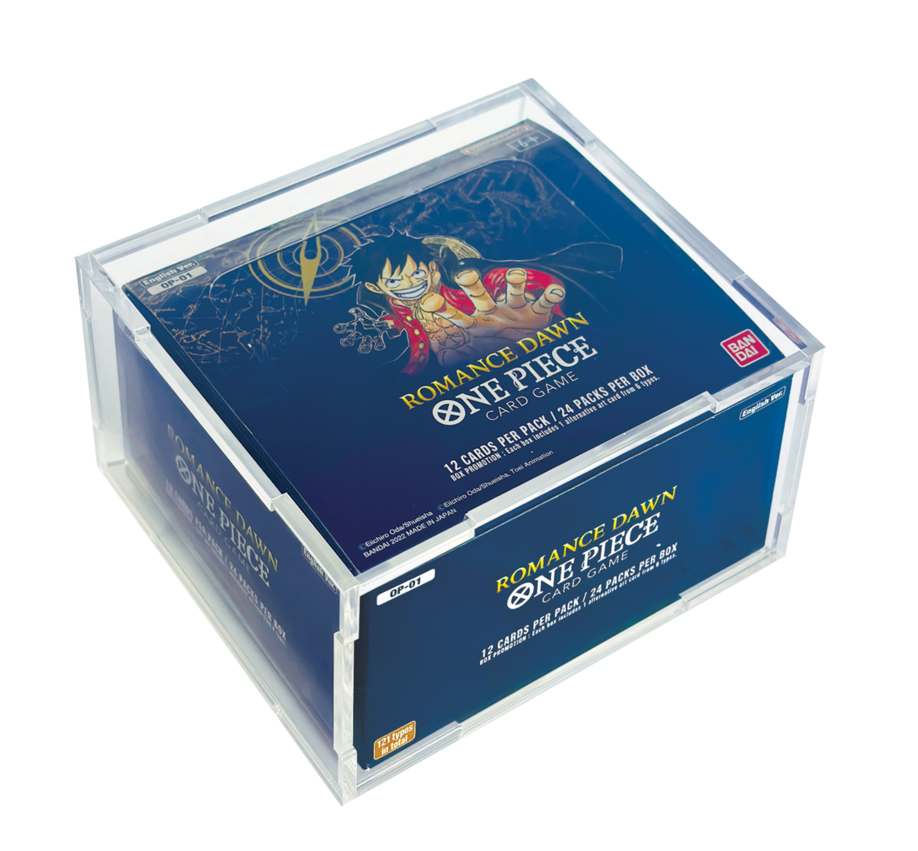 One Piece Booster Box Protector One Piece OP-01(White Bottom)/OP-03 Bo Daedalus TCG One Piece Booster Box Protector One Piece OP-01(White Bottom)/OP-03 Bo Daedalus TCG